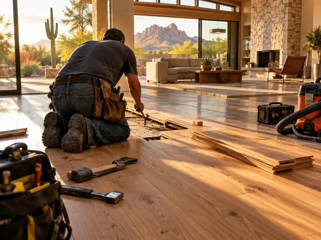 Hardwood Floor Repair & Board Replacement in Scottsdale, AZ